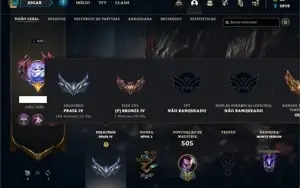 Conta prata 4 com 115 Champs e 90 Skins