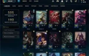 Conta prata 4 com 115 Champs e 90 Skins