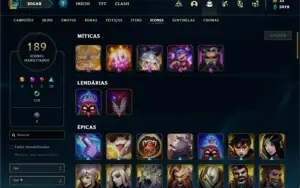 Conta prata 4 com 115 Champs e 90 Skins