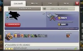 Conta Clash of clans CV9 com troca de nome!