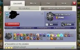 Conta Clash of clans CV9 com troca de nome!