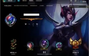 CONTA LEAGUE OF LEGENDS TEMPORADA 2 - ELO ATUAL: GOLD V