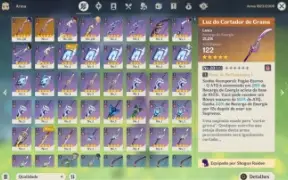 Conta Genshin Impact Raiden Shogun C3 - Lança Shogun A2 -