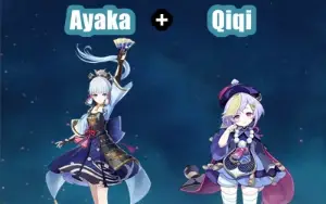Conta Genshin Impact AR 7 com Ayaka e Qiqi ⭐