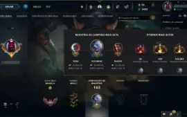 Conta lol Bronze IV / pra sair hoje