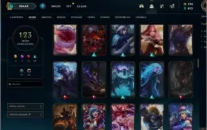Acc de LOL 2015 / 800 de RP nível 248/ MUITAS SKINS