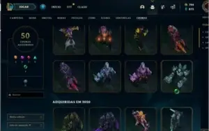 Acc de LOL 2015 / 800 de RP nível 248/ MUITAS SKINS
