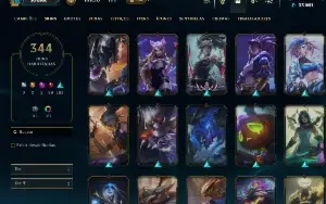 Conta segura/ desde a season 6/344 skins/todos os champs