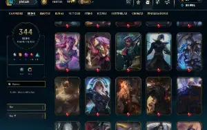 Conta segura/ desde a season 6/344 skins/todos os champs
