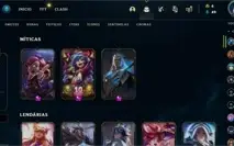 CONTA LEAGUE OF LEGENDS GOLD 4 COM 126 SKINS MMR BOM