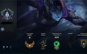 CONTA LEAGUE OF LEGENDS GOLD 4 COM 126 SKINS MMR BOM