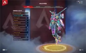 Conta de Apex Legends com Lembrança da Wraith e várias skins