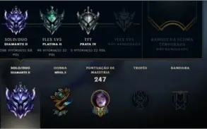 CONTA LEAGUE OF LEGENDS DIAMANTE 2 (LOL)
