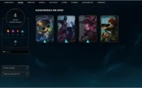 Conta Nível 43, Prata 3, 42 Champs e 3 Skins Épicas