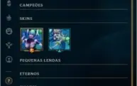 Conta Nível 43, Prata 3, 42 Champs e 3 Skins Épicas