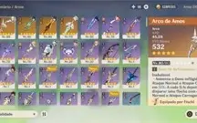 Conta XIAO + JADE, ZHONGLI + PRISMÁTICA e +