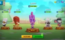 Zooba online quase todos personagens lvl 11