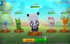 Zooba online quase todos personagens lvl 11