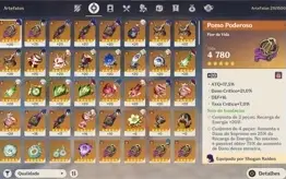 AR52 RAIDEN SHOGUN + CORTADOR, YELAN + KAZUHA + ARMAS T5