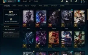 Conta prata 4 (MAIN MID), com 31 skins e 46 champs