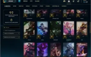 Conta prata 4 (MAIN MID), com 31 skins e 46 champs