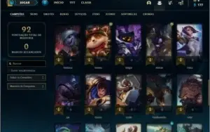 Conta prata 4 (MAIN MID), com 31 skins e 46 champs