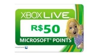 Microsoft Gift Card R$ 50 - Xbox Live Brasil