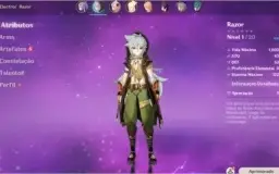 Conta AR7 Keqing + RazorC1 + Ningguang + Xingqiu