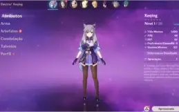 Conta AR7 Keqing + RazorC1 + Ningguang + Xingqiu