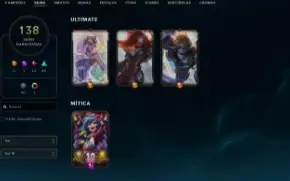Conta League of Legends Full Acesso - 92 Champs e 138 Skins