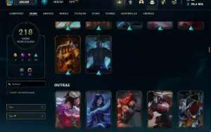 Conta Unranked com TODOS os champs e 218 Skins ( MAIN MID )