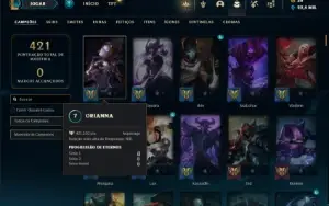 Conta Unranked com TODOS os champs e 218 Skins ( MAIN MID )