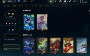 Conta Unranked com TODOS os champs e 218 Skins ( MAIN MID )