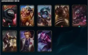 Conta com 32 Skins