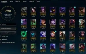 Conta com 32 Skins