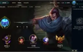 Conta LOL Ouro V na Season 07 / 32 Campeões + 5 Skins