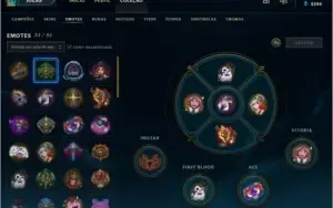 Conta Mestre com 346 skins e icone Chibi Rengar e 5 rune pag