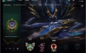Conta Mestre com 346 skins e icone Chibi Rengar e 5 rune pag