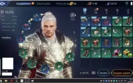 Conta Mir4 / SA61 / lv45 / 43,5k PP / Portao lv6 só minerar