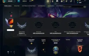 Prata 4 com TODOS os champs e 183 Skins ( MID / ADC / JG )