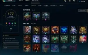 CONTA LOL SEASON 2!!! 200 SKINS+ ALL CHAMPIONS.