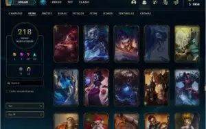 League of Legends - Gold 2 - Todos Champs ! 218 Skin !!!