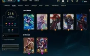 League of Legends - Gold 2 - Todos Champs ! 218 Skin !!!
