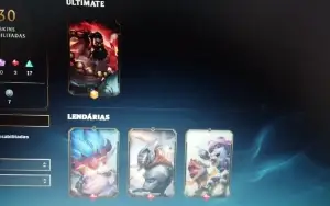 Conta Lol Ouro 4, com Ultimate do Udyr, mts espólios e emblm