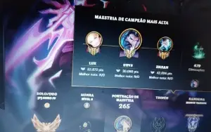 Conta Lol Ouro 4, com Ultimate do Udyr, mts espólios e emblm