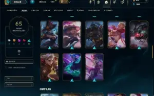 Platina 3 com 110 Champs e 65 Skins