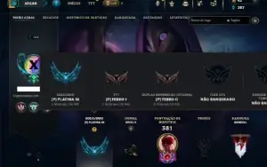 Platina 3 com 110 Champs e 65 Skins