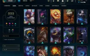 Ouro 4 com 135 Champs e 222 Skins  ( MAIN JG / TOP )