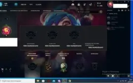 conta nvl 30 sem rank com 9 skins e 6 k de essencia laranja