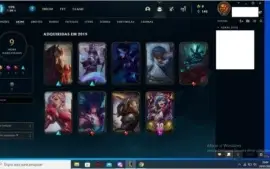 conta nvl 30 sem rank com 9 skins e 6 k de essencia laranja